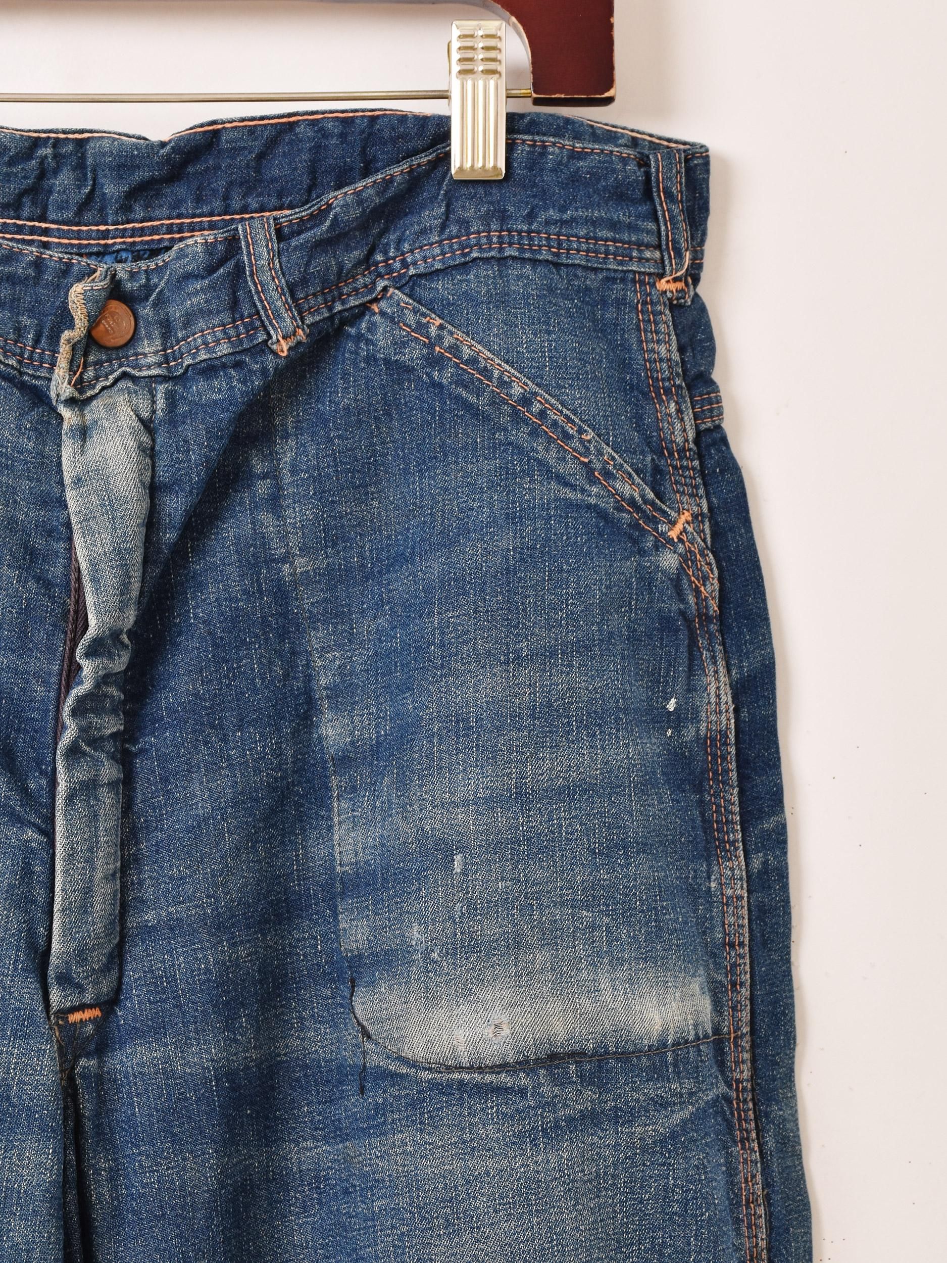 50's BLUE HORSESHOE BRAND Denim Painter Pantsͥ