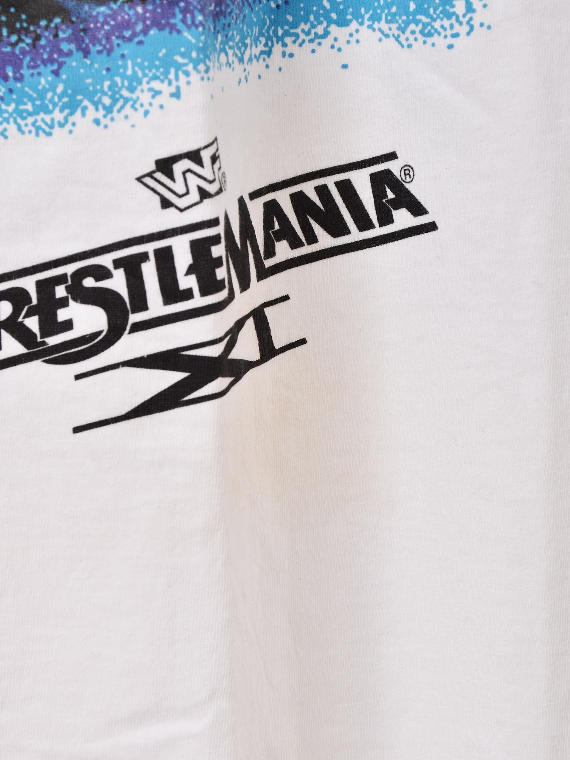 90's Lawrence Taylor ”Wrestle Mania XI” Print T-Shirt - 古着屋