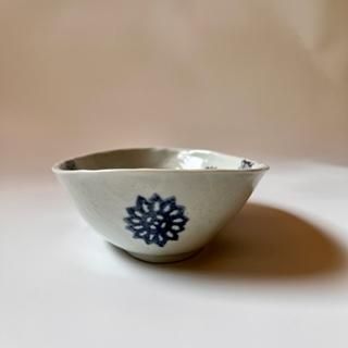 注目 藤塚光男 印判手草花文楕円深鉢 - うつわ羊 online shop 食器