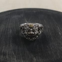 Hammered Mark Infinity Signet Ring ” - ORIENT SMITH