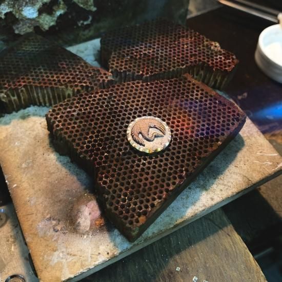 Japanese Crane ” Forging Coin Necklace. - ORIENT SMITH Japanese Crane ” Forging Coin Necklace. - ORIENT SMITH