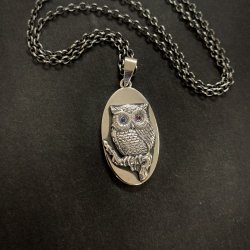  ʡ  / OWL  Forging Coin Necklace.
