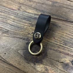 Leather Key Ring (brass)