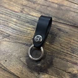 Leather Key Ring  (silver925)