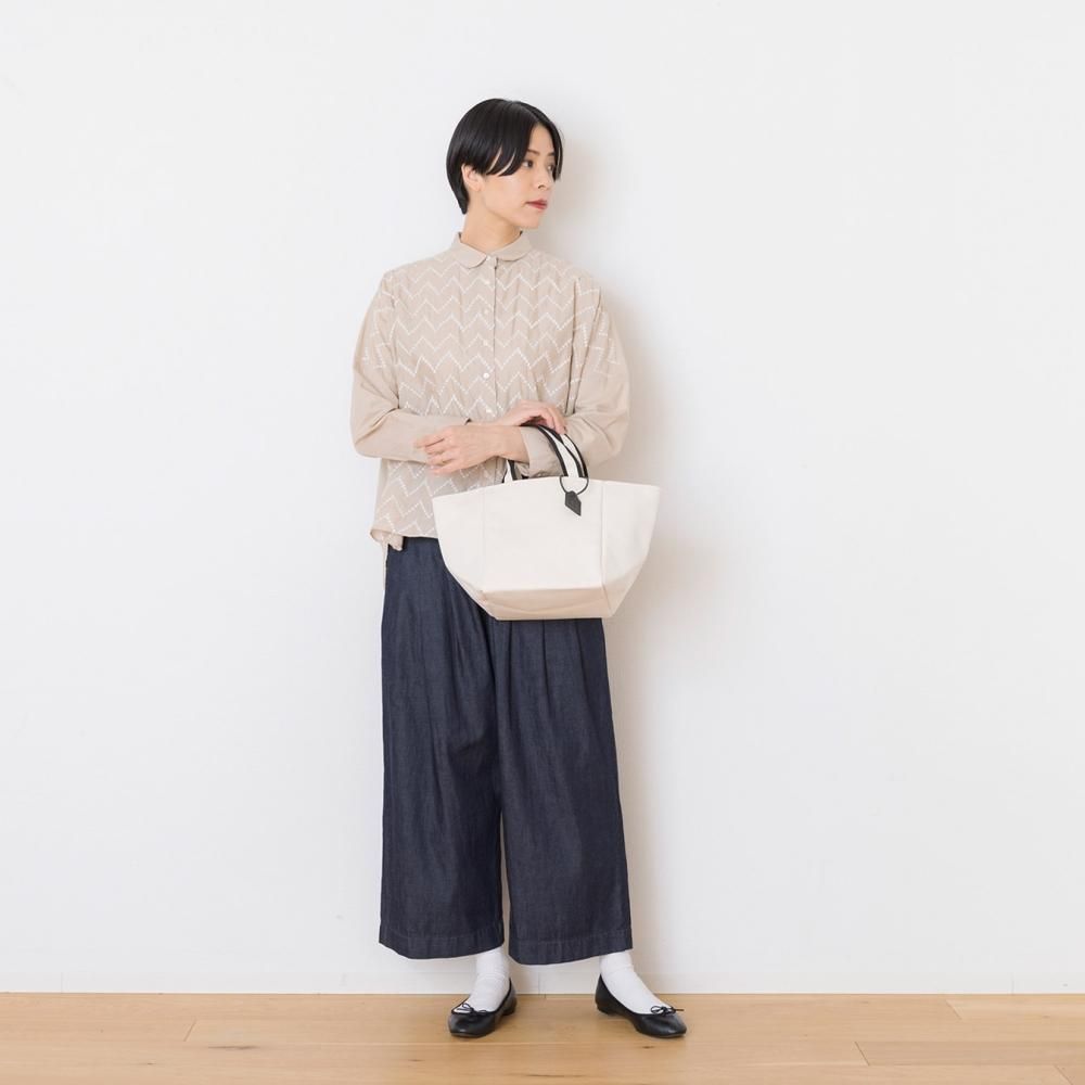   サマーキャンバス トートバッグ オーガニックコットンキャンバストート（L）内ポケット