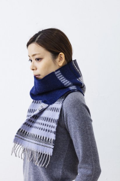 WOOL SCARF/<br>LAMBSWOOL<br>PATTERN B3<br>MONO NIGHTξʲ