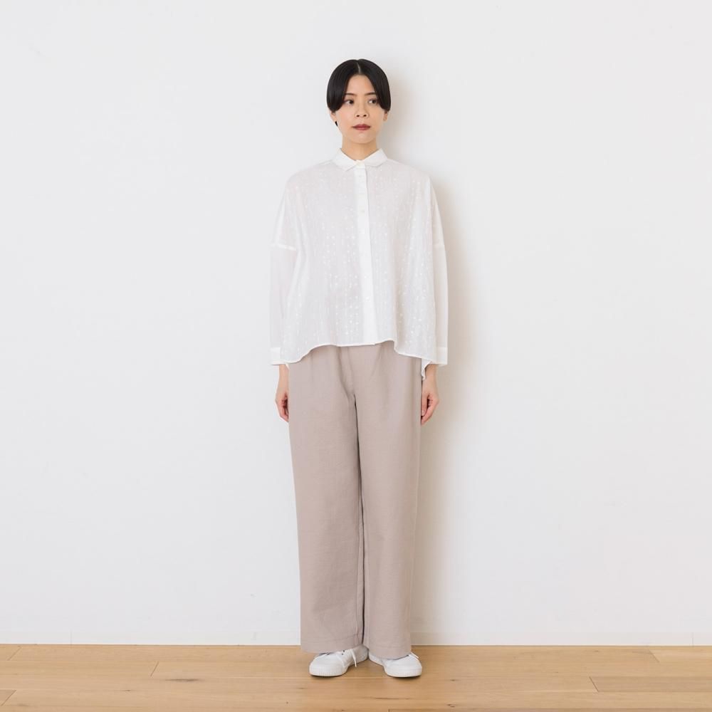 トップス ryota 刺繍pudota 60コットンローン シャツ | ビッグシャツ - STAMPS