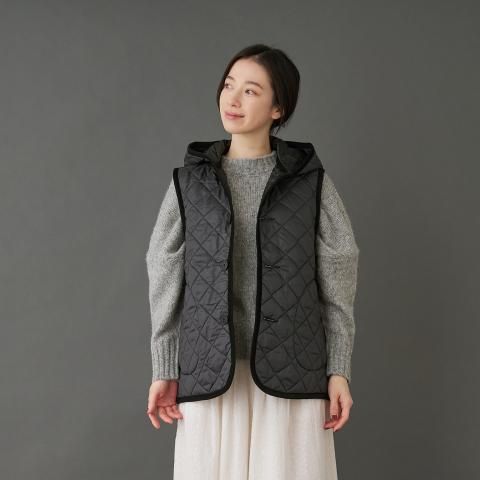 ƥ ադ٥-HOODED GILET LDSBLACKξʲ