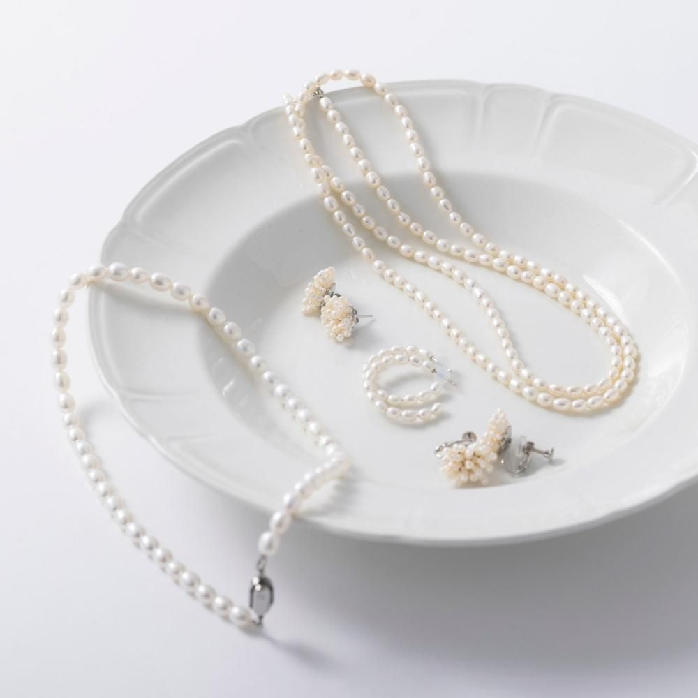 utilité×LISRIQUE 淡水パール フープピアス - STAMPS ONLINE