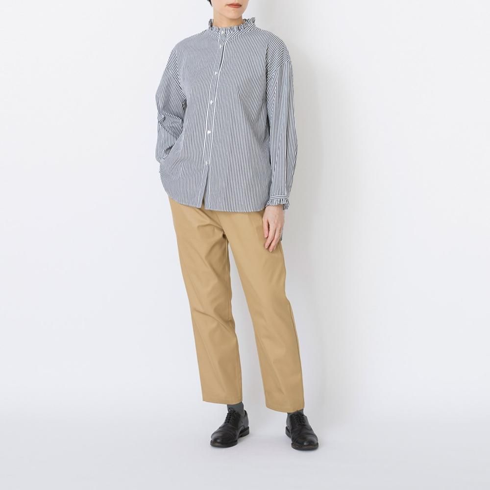 スーピマコットン 60/2ギャバ クリアカット ペグパンツ - STAMPS スーピマコットン 60/2ギャバ クリアカット ペグパンツ - STAMPS