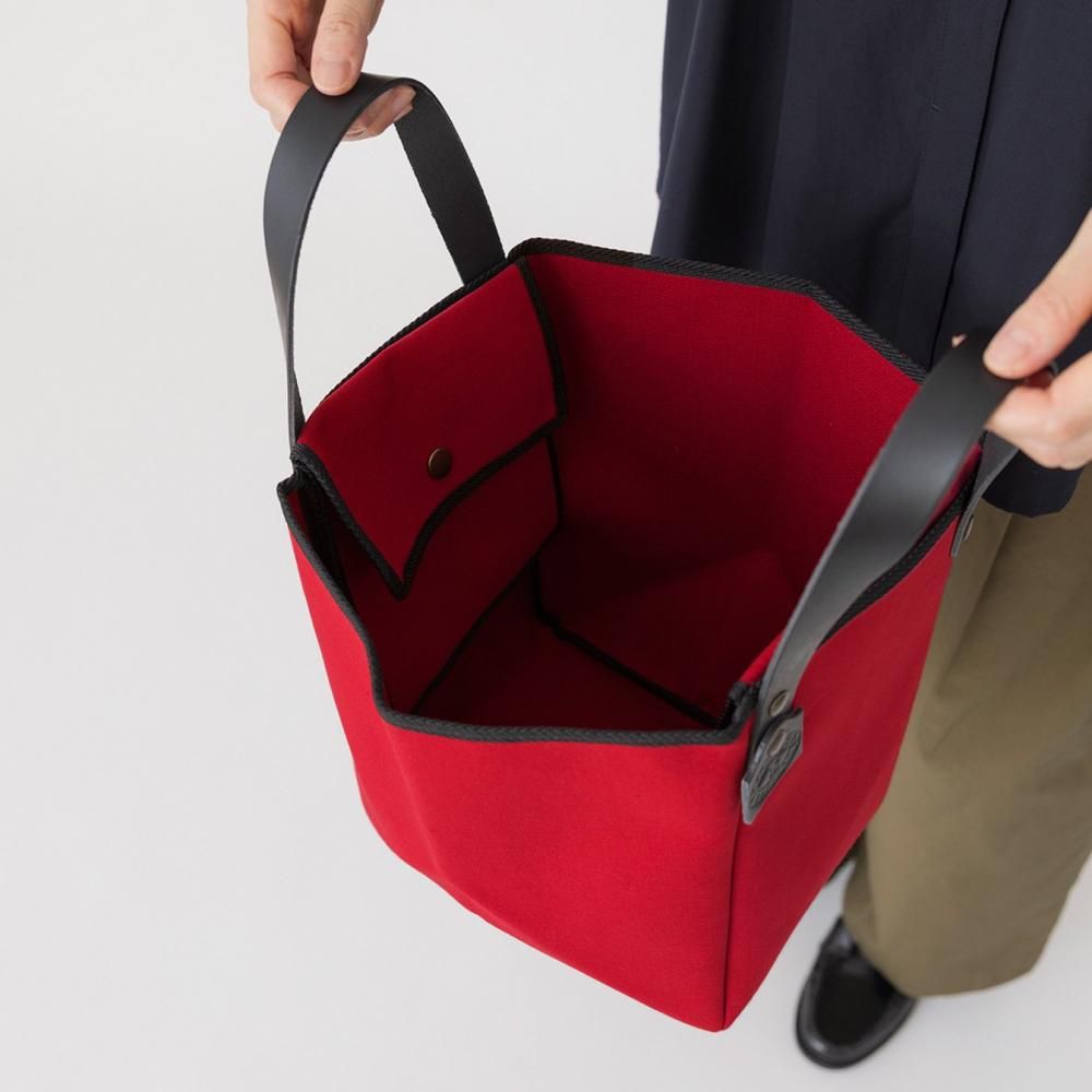 TAMPICOタンピコ赤紺バイカラー大容量キャンバストートバッグ肩掛けレザー新品 TAMPICOタンピコ赤紺バイカラー大容量キャンバストートバッグ