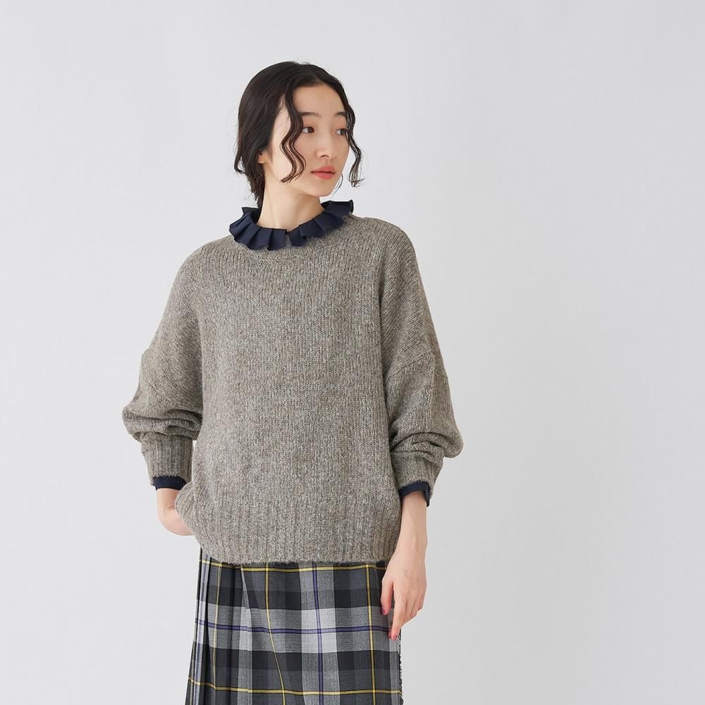 メランジウール | クルーネックニット - STAMPS ONLINE STORE メランジウール | クルーネックニット - STAMPS ONLINE STORE