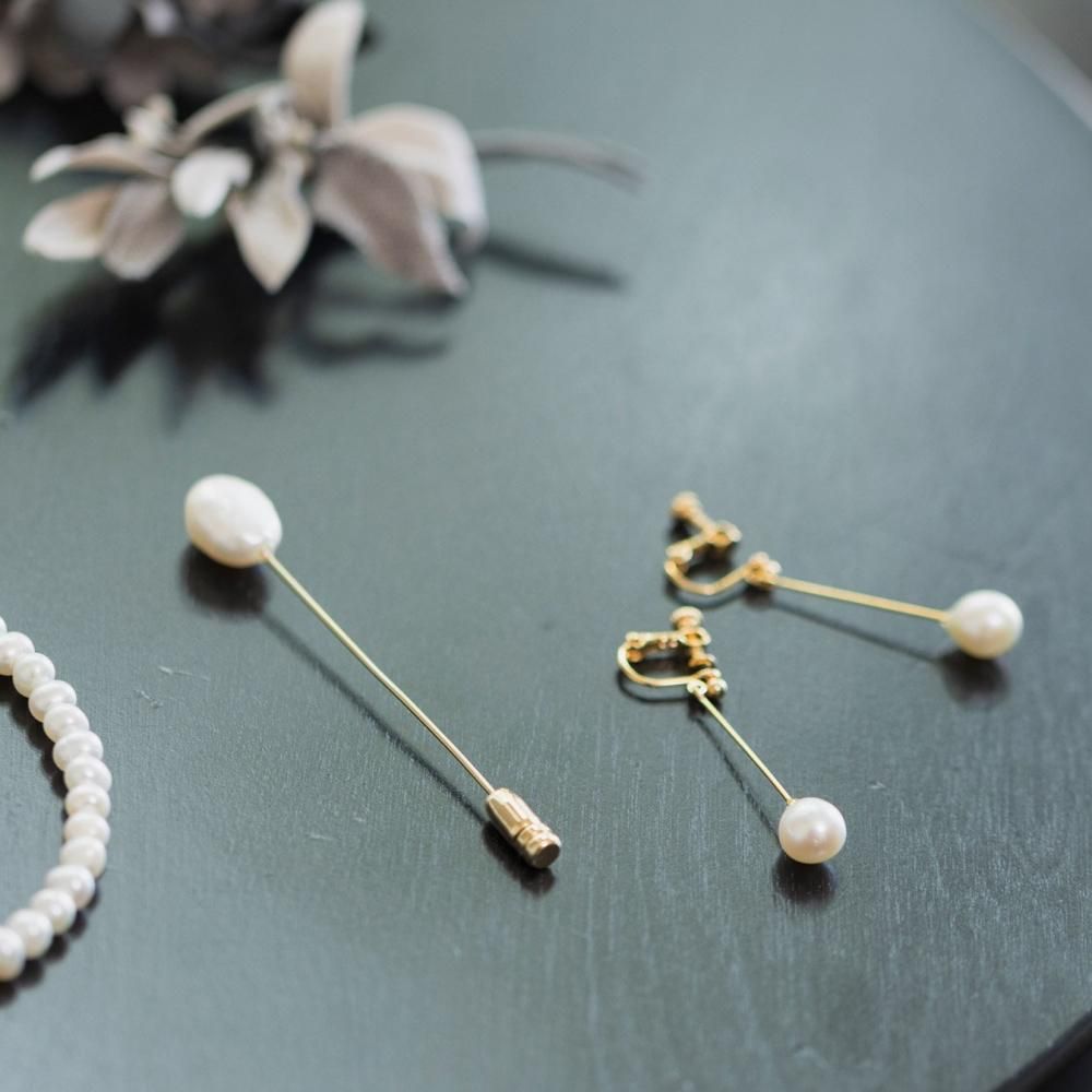 Saskia diez 3PEARL 淡水パール イヤリング Saskia diez 3PEARL 淡水パール イヤリング (Saskia Diez