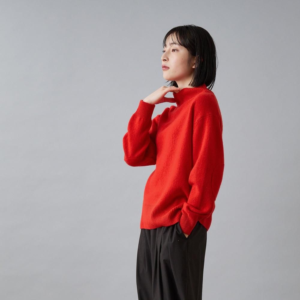 ラムズウール モックネック|エルボーパッチニット - STAMPS ONLINE