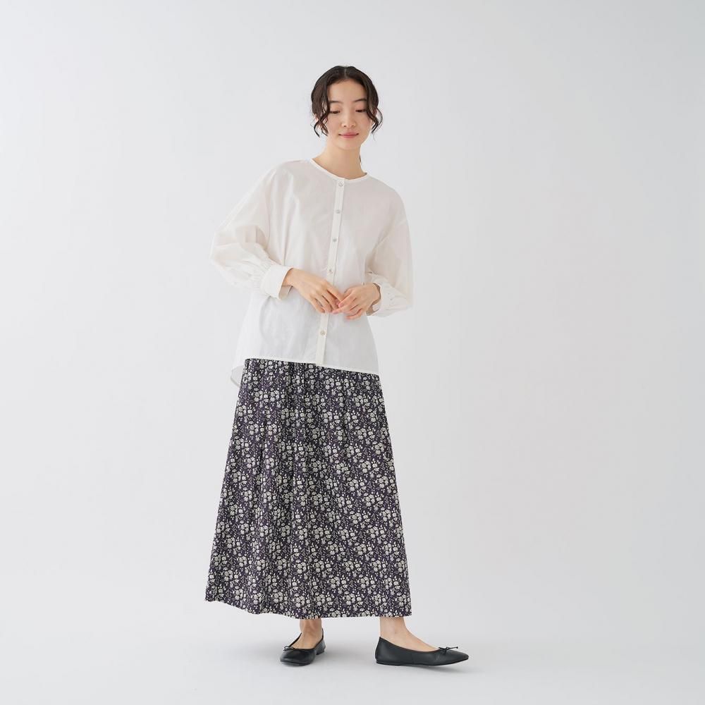 リバティプリント タックギャザースカート | - STAMPS ONLINE STORE