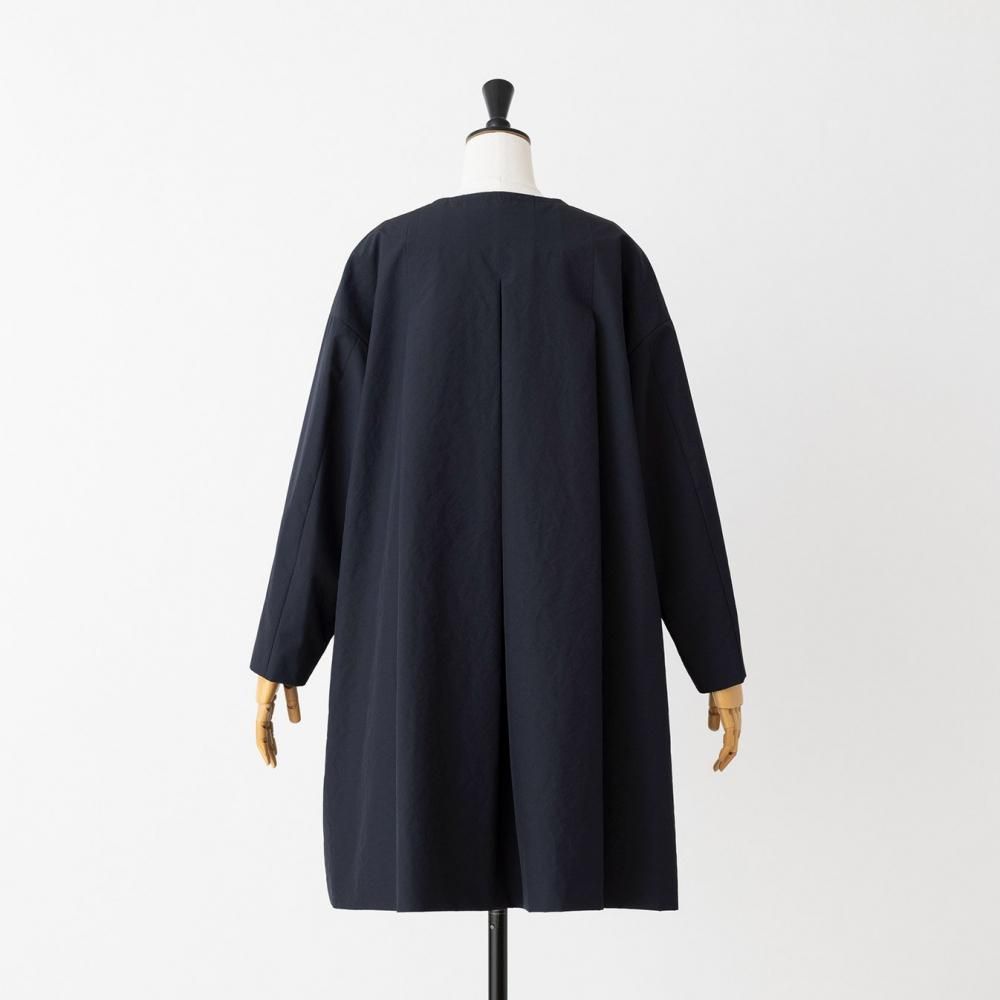 極美品❗️AIMER ウエストタックバックルベルト付き　ノーカラーコート ノーカラーバックタックコート | 高密度ポリエステル - STAMPS