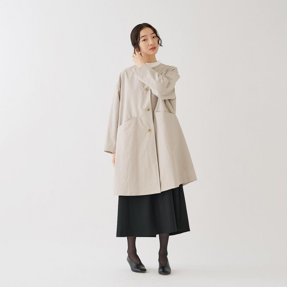極美品❗️AIMER ウエストタックバックルベルト付き　ノーカラーコート 極美品❗️AIMER ウエストタックバックルベルト付き ノーカラー