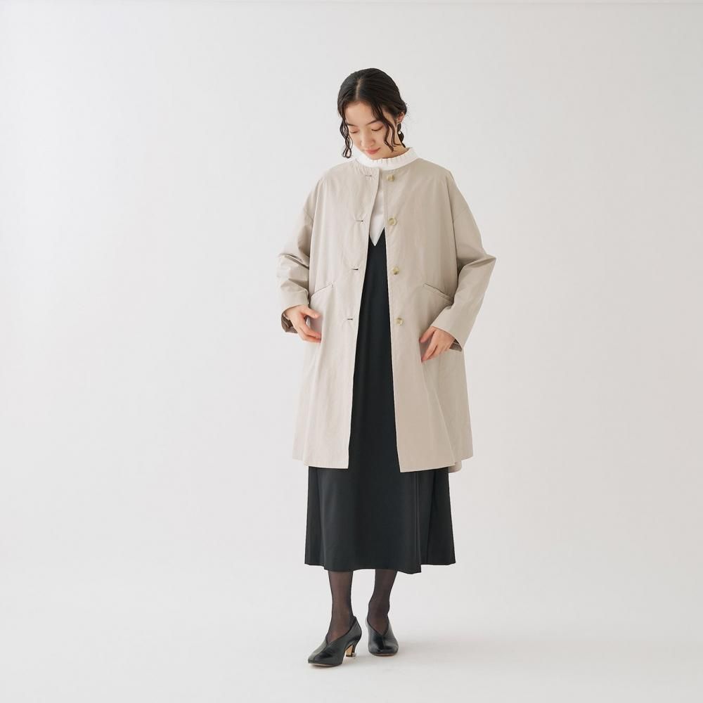 極美品❗️AIMER ウエストタックバックルベルト付き　ノーカラーコート 極美品❗️AIMER ウエストタックバックルベルト付き ノーカラー