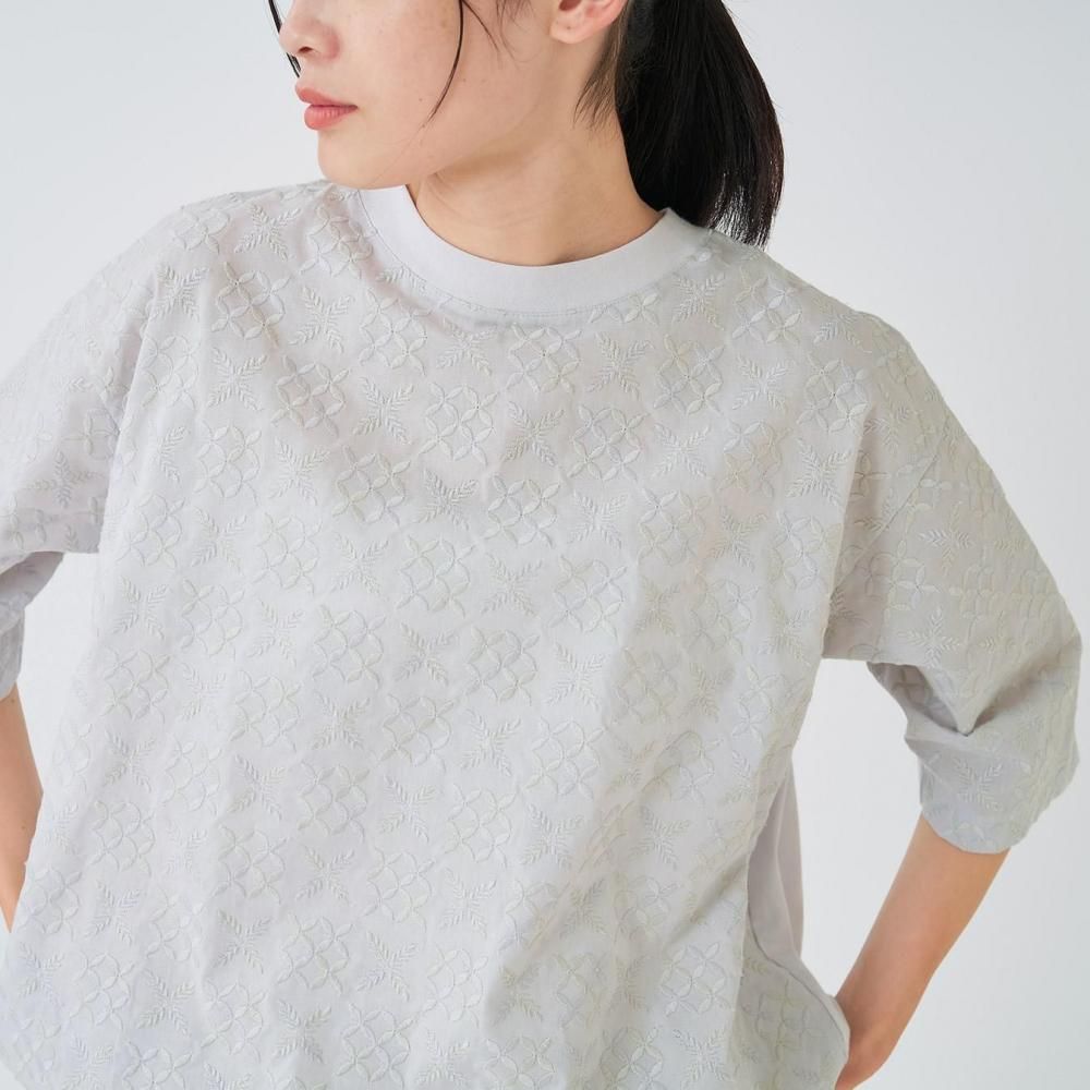 刺繍ボートネックワイド|Versoa - STAMPS ONLINE STORE