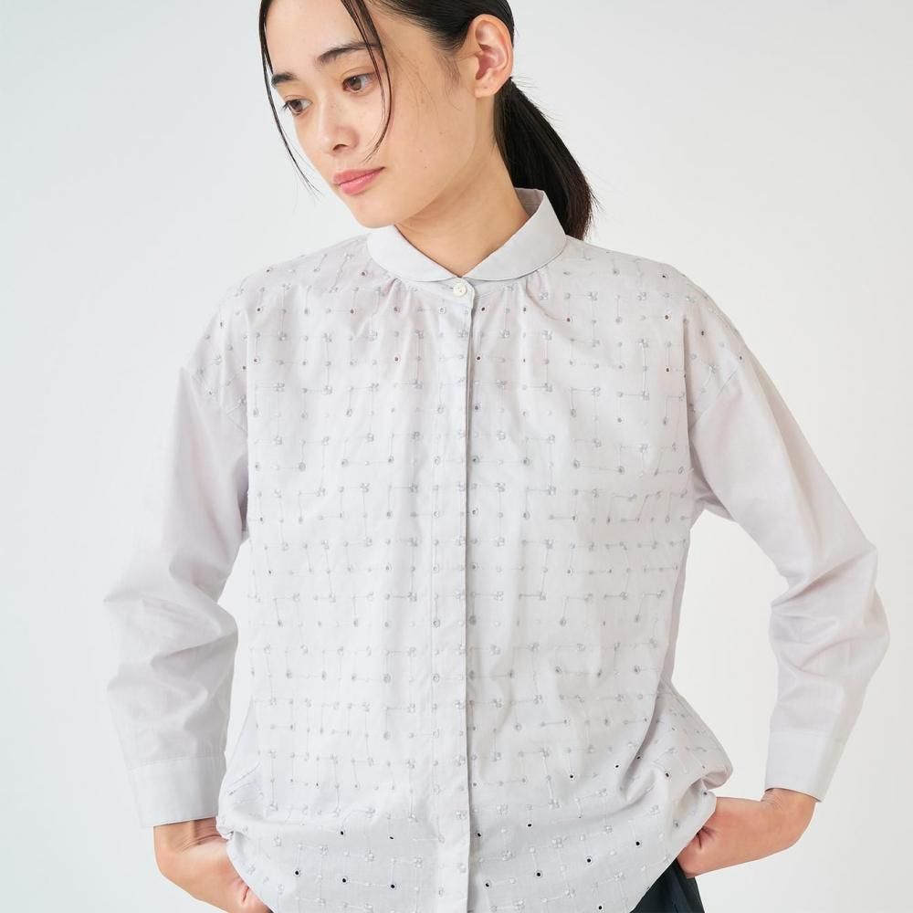 60コットンローン刺繍ブラウス | Loska - STAMPS ONLINE STORE