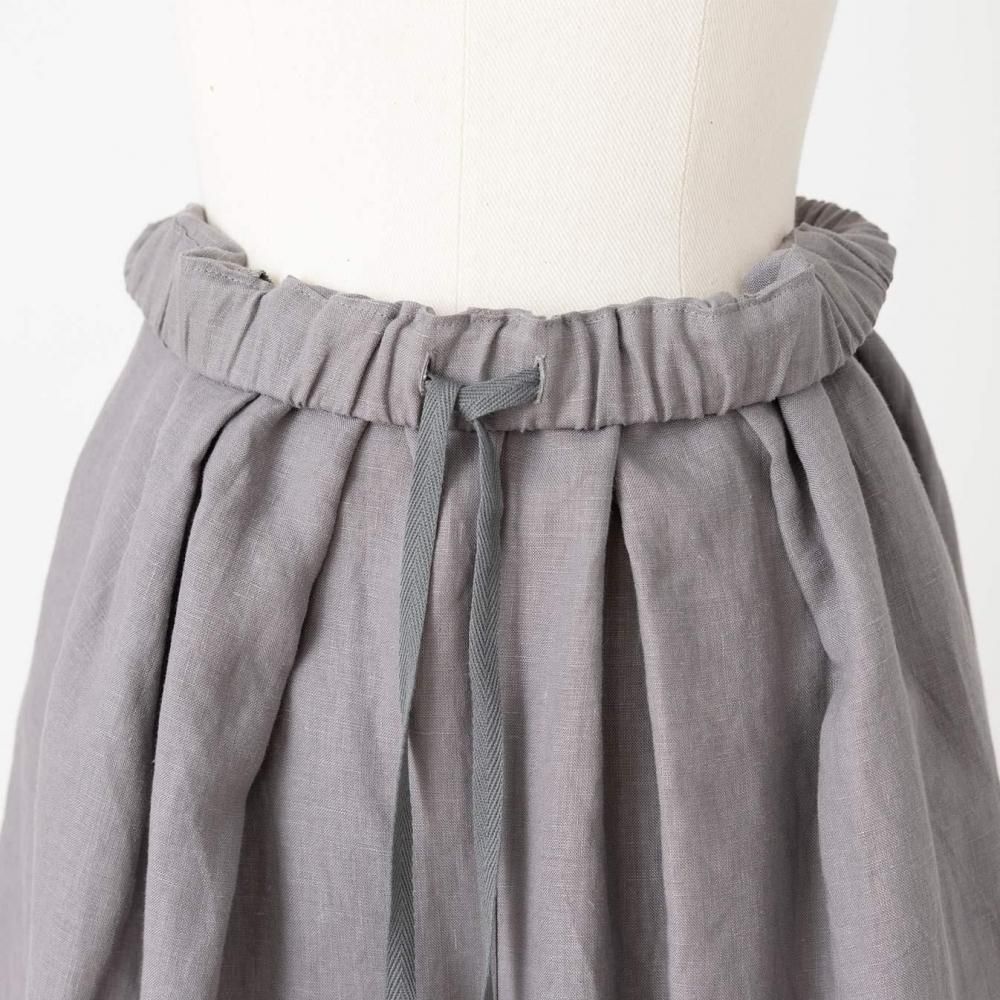 40/1リネン 2タックキュロットパンツ | おしゃれな着回しアイテム
