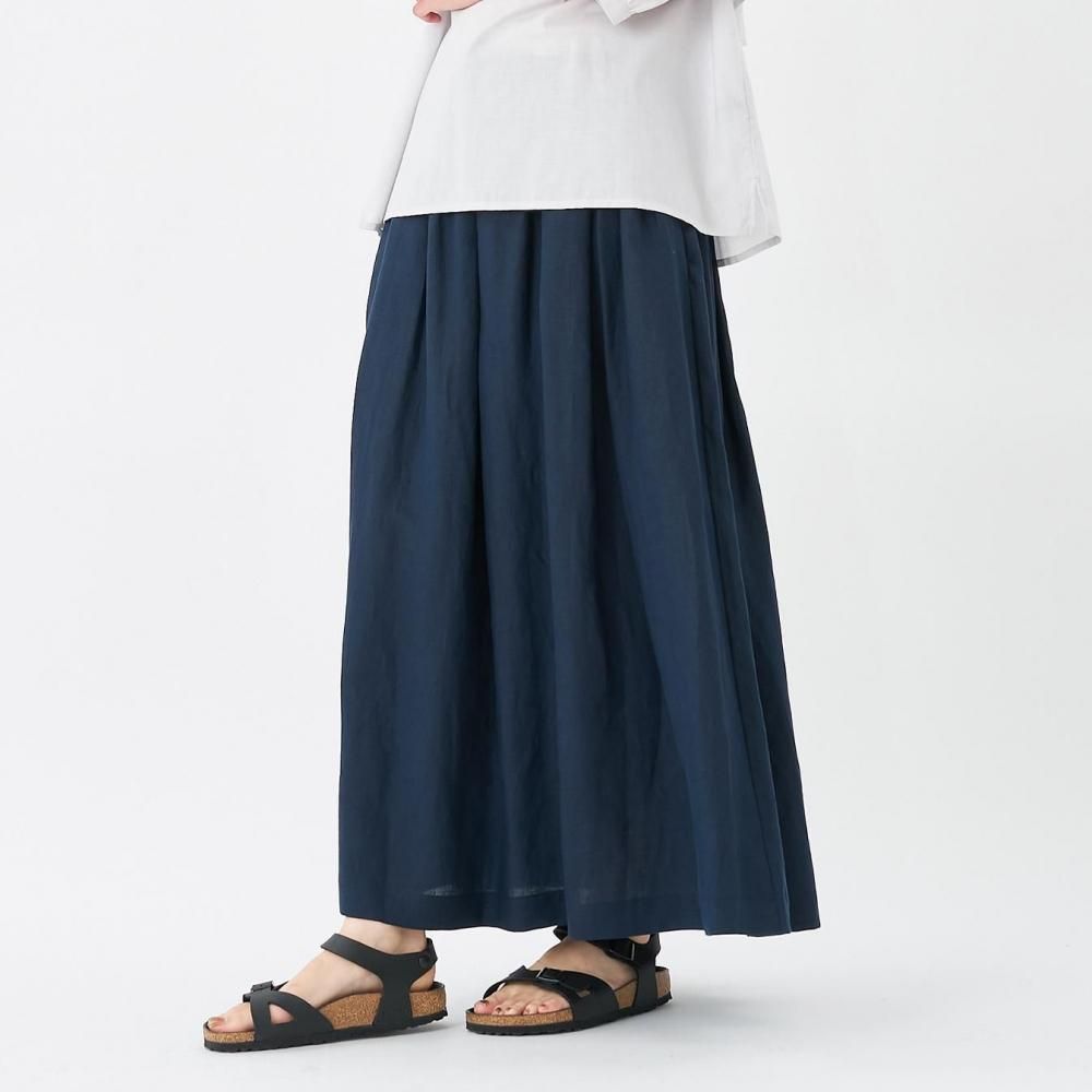 リネンタックギャザースカート | 88cm丈 - STAMPS ONLINE STORE