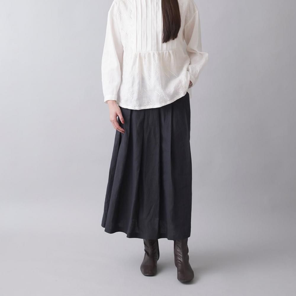 未使用【rehellinen】(レッへリネン)リネン タック キュロット 未使用