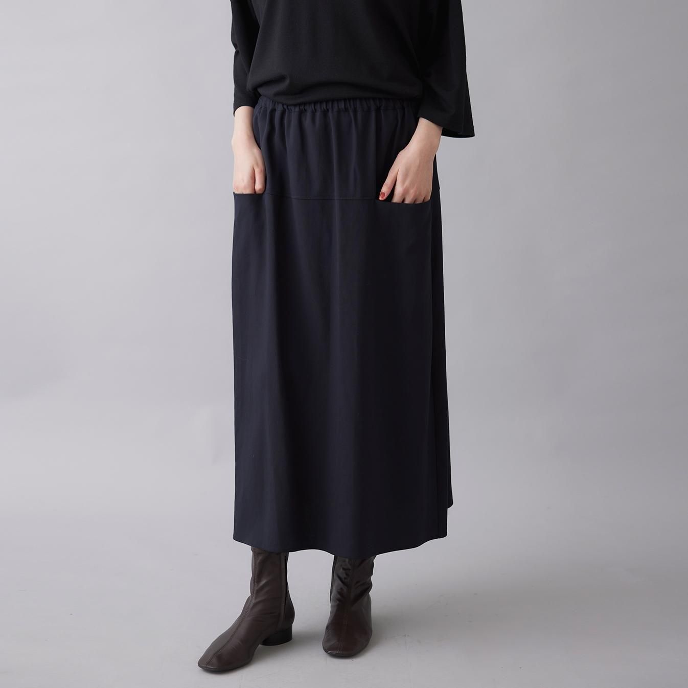 美品 23AW スタンプアンドダイアリー デニムタックスカート ワン