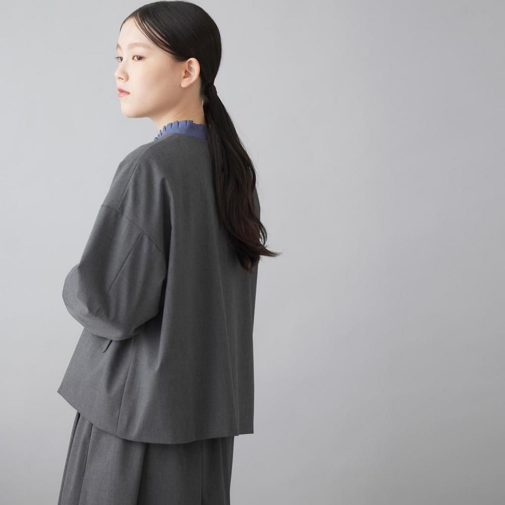 美品✨　エブール　ボタニカルリネンドロップショルダージャケット　ブルー　36 トロストレッチ|ジャケット - STAMPS ONLINE STORE｜スタンプス 公式