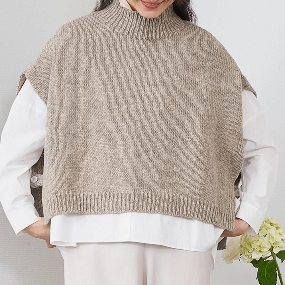 utilité ペルーハイランドウール モックネックベスト ペルーハイランドウール モックネックベスト | おしゃれな秋冬アイテム