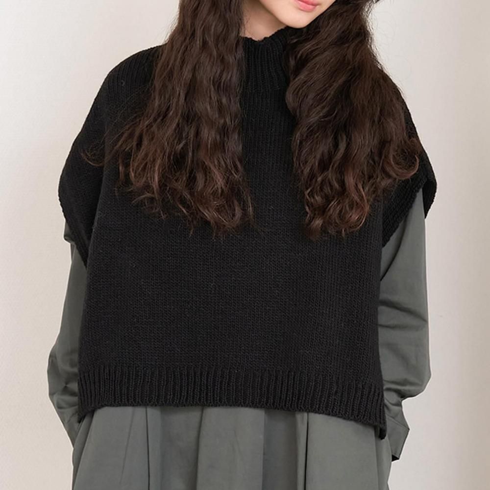 ペルーハイランドウール モックネックベスト | おしゃれな秋冬アイテム