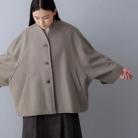 【タグ付き】　utilite ユティリテ　2wayコートワンピース　麻混　グレー utilite｜STAMPS ONLINE STORE｜スタンプス公式オンラインストア