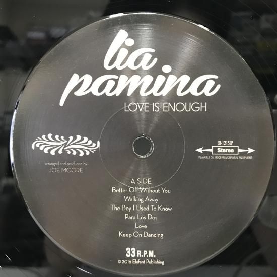 新品LP LIA PAMINA　リア・パミナ LOVE IS ENOUGH 新品LP LIA PAMINA リア・パミナ LOVE IS ENOUGH レコード