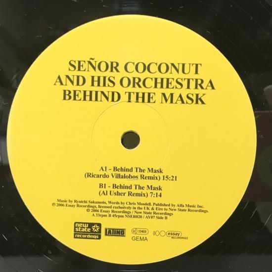 【タイムセール】Senor Coconut 『Behind The Mask』 SENOR COCONUT AND HIS ORCHESTRA / BEHIND THE MASK / 12inch