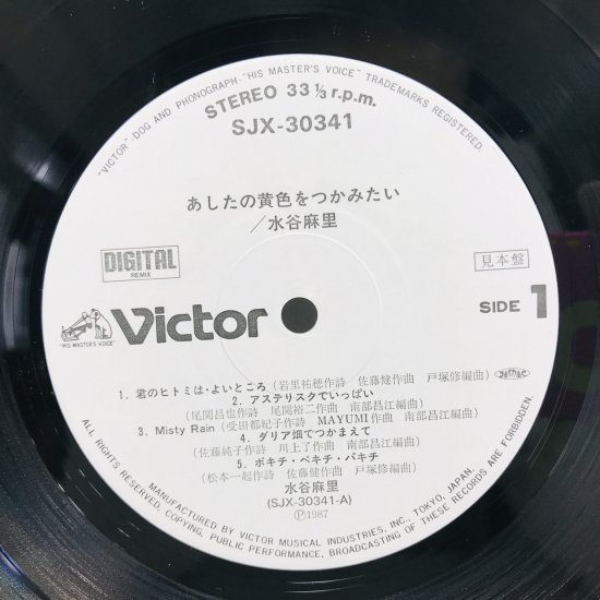 水谷麻里 / あしたの黄色をつかみたい LP (J) - 中古レコード通販 東京 