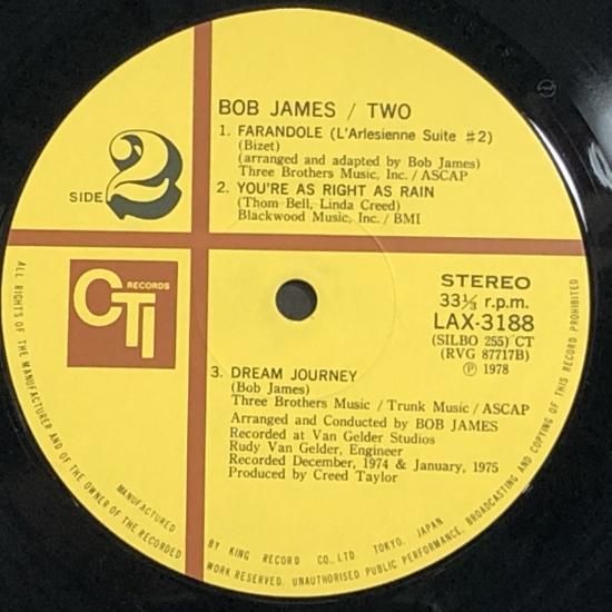 ボブ・ジェームス / BOB JAMES 2 / LP (O) - 中古レコード通販