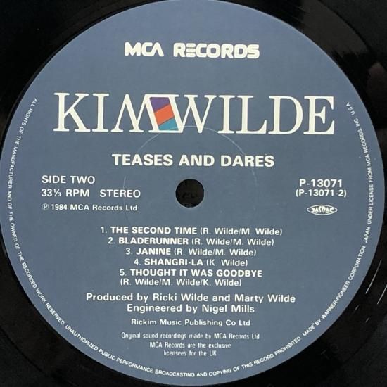 キム・ワイルド KIM WILDE / セカンド・タイム TEASES AND DARES