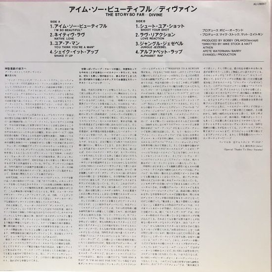 ディヴァイン / アイム・ソー・ビューティフル / LP（T） - 中古レコード通販 東京コレクターズ