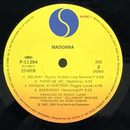 マドンナ* = Madonna - バーニング・アップ = Burning Up (LP