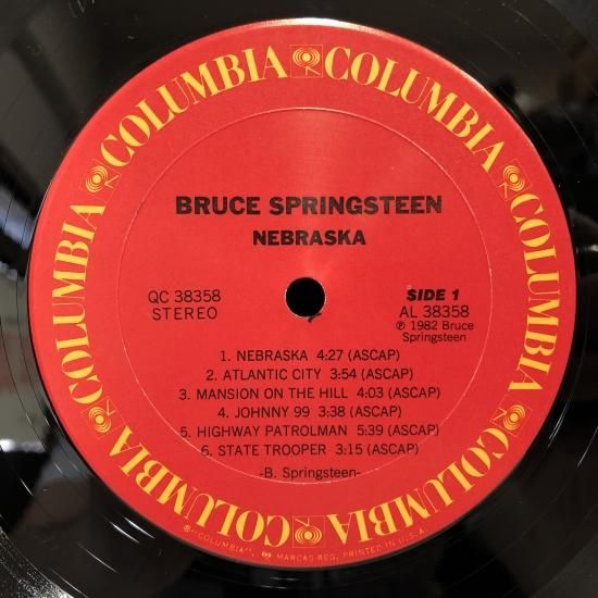 BRUCE SPRINGSTEEN / NEBRASKA / LP（P） - 中古レコード通販 東京