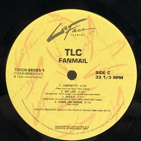 早割クーポン！ TLC 東京コレクターズ 中古レコード通販 - 2LP（J） / FANMAIL / 洋楽