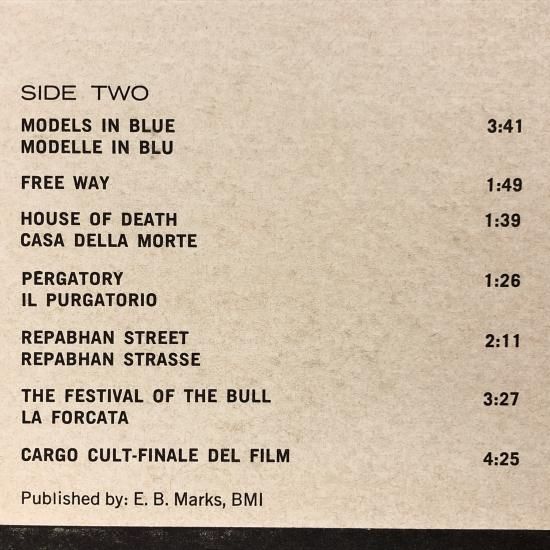 MONDO CANE」 ORIGINAL MOTION PICTURE SOUNDTRACK / LP（K