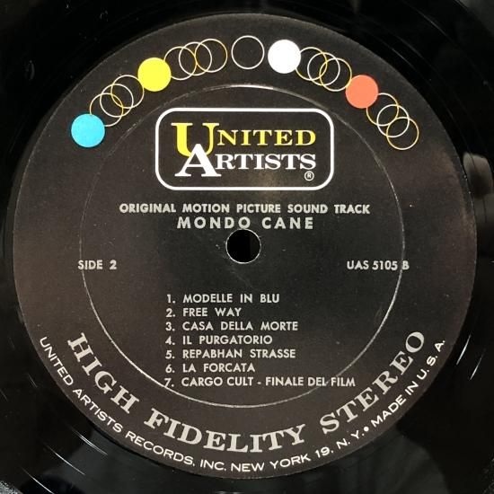 MONDO CANE」 ORIGINAL MOTION PICTURE SOUNDTRACK / LP（K