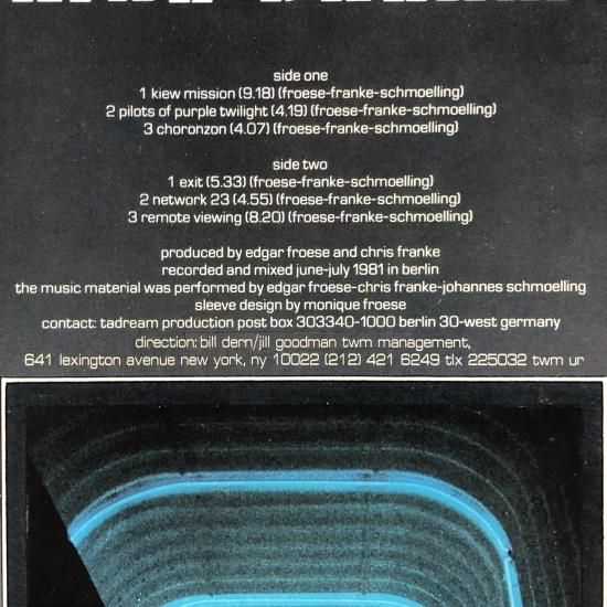 Tangerine Dream タンジェリン・ドリーム/Tokyo,Japan 1983