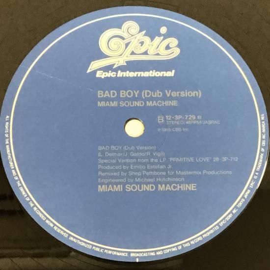 マイアミ・サウンド・マシーン MIAMI SOUND MACHINE / BAD BOY