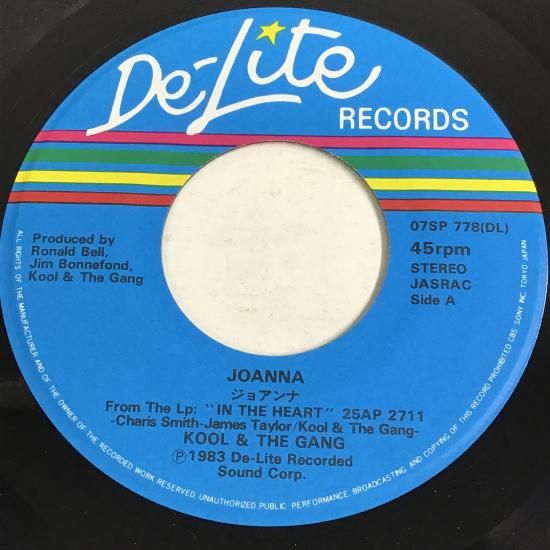 クール＆ザ・ギャング KOOL & THE GANG / ジョアンナ JOANNA
