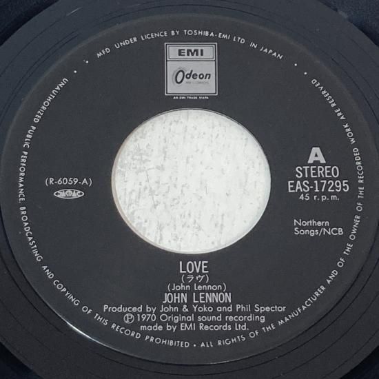 ジョン・レノン JOHN LENNON / ラヴ LOVE / EAS-17295 / EP
