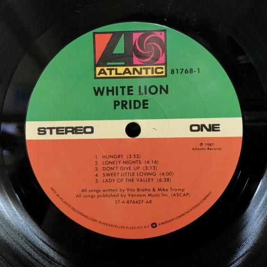 WHITE LION ホワイト・ライオン / PRIDE プライド / LP 81768-1 - 中古