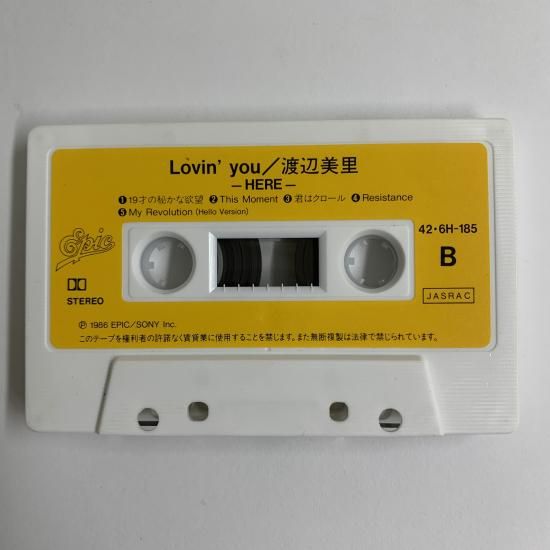 渡辺美里 / Lovin'you HERE THERE / 42・6H-185～6 / カセットテープ 2