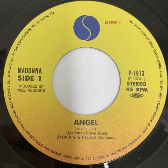 マドンナ MADONNA / エンジェル ANGEL / P-1973 / EP - 中古レコード